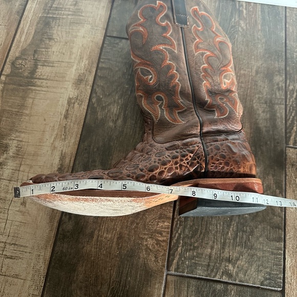 HORSE POWER BY ANDERSON BEAN MEN'S CROCODILE PRINT BOOTS SIZE 8.5 - Picture 6 of 7